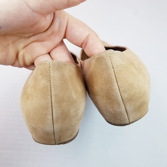 🌸 Aquatalia |‎ Marcella Suede Tan Flat Shoes 7 - Picture 11 of 13
